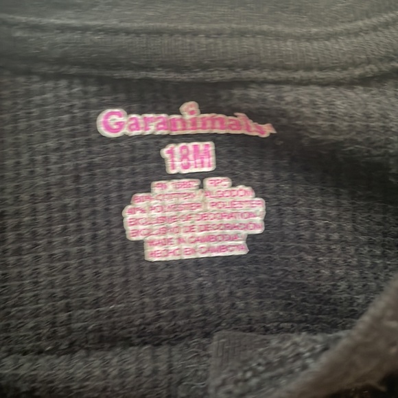 Garanimals 3 pc Animal print leggings & black long sleeve top baby girls 18 M - Picture 15 of 16